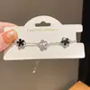 Pulseira Flor de Zircônia Estilo Francês, Luxo Leve, Sensação de Alto Padrão, Pulseira Versátil, Moderna e Elegante, Design de Nicho, Joias para Atacado