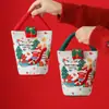 Navidad Nuevo Creativo Bolsita de Terciopelo de Manzana Portátil Bolsa de Regalo de Navidad Caja de Regalo de Manzana Nochebuena Regalos de Navidad