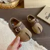 Zapatos Birkenstock Retro de Piel Sintética con Dedos Divididos de Cobertura Total para Mujer Otoño 2026 Nuevos Zapatos Planos de Moda Versátiles con Correa de Hebilla Única Mary Jane