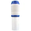 Elemento filtrante de doble sección de 10 pulgadas al por mayor elemento filtrante purificador de agua compuesto multifuncional elemento filtrante combinado de algodón pp cáscara de coco carbón activado