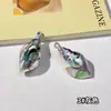64X30Mm Chapado en Color Degradado Bicolor Caracola Grande Acrílico Llavero Colgante DIY Accesorio