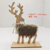 Decoración Navideña Alce Nórdico de Madera Adornos de Escritorio Accesorios para Exhibición de Fotos Decoraciones Navideñas Regalos
