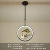 Lámpara de estudio estilo chino nueva lámpara Zen para sala de té candelabro de cabecera para comedor lámpara de pasillo iluminación creativa para balcón lámpara de bar mampara