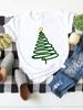 Nuevas Camisetas de Manga Corta Europeas y Americanas 2025 con Estilo de Letras, Tops de Moda con Camisetas de Manga Corta Estampadas para la Moda de Navidad y Año Nuevo
