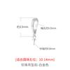 Plata Esterlina 925 Perla Hebilla de Seguridad Suelta diy Hebilla de Conexión Hebilla de Colgante de Moda Hebilla para Collar de Esmeraldas Accesorios para Colgante
