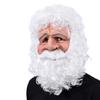 Máscara de Navidad látex tocado Papá Noel mismo tocado de látex barba blanca máscara de anciano fiesta de Navidad