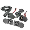 Conector de carga de batería de litio para vehículo eléctrico, incluyendo partes macho y hembra, cable de carga y enchufe del cargador