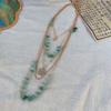 Collar de Gafas con Cuentas Étnicas Bohemias para Mujer, Cadena para Clavícula con Borla de Moda de Alta Gama Transfronteriza Europea y Americana