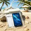Bolsa de celular à prova d'água com capacidade de tela sensível ao toque, adequada para mergulho, natação e entregadores, bolsa especial à prova de poeira para fontes termais, capa de celular à prova d'água