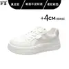 2026 Otoño Temprano Zapatos Nuevos para Mujer Versátiles de Piel Genuina con Cordones Zapatos Blancos Ligeros Casuales Zapatos Deportivos Zapatos de Tabla para Estudiantes