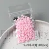 Accesorios Transfronterizos para Uñas Nuevas Ins 3D Moño Rosa Perlas Grandes y Pequeñas Bolsitas Decoraciones para Uñas Mayoreo