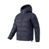 Chaqueta de plumón con capucha funcional acanalada para hombre, estilo montaña, para invierno, 13521