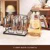 Hervidor de agua de vidrio anti-escaldaduras para sala de estar, apto para el hogar, taza de té, juego de tazas de alta gama, juego de agua, juego de té