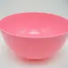 Tigela de salada de plástico redonda boca larga grande capacidade 2500ml LOGOTIPO imprimível pode ser usada para tigela de salada em várias cores