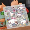 Pijama Kitty Crayon Shin-chan Pegatinas de Dibujos Animados Lindos Pegatinas Decorativas Guka para Funda de Teléfono Transparente Tableta
