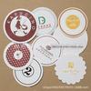 Desconto do Fabricante Porta-Copos de Papel Personalizados Papel Absorvente Descartável Estampagem a Quente Papel Renda Logotipo Porta-Copos Personalizados