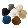 Nuevo Estilo Primavera y Otoño 2025 Sombrero de Pescador Adelgazante para Mujer con Bordado de Cara Sonriente, Sombrero Tipo Cubo con Visera para el Sol y Protección Solar para Hombre en Colores Dulces, Sombrero de Moda