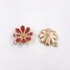 Acessórios de joias estilo coreano Margarida diy pingente único liga gota óleo colar brincos brincos acessórios acessórios transfronteiriços
