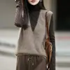 Chaleco de Moda Casual de Lana con Cuello en V, Tejido de Forro Polar sin Costuras para Mujer, sin Mangas, Ajuste Holgado, Capa Superior Adelgazante