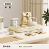 Portavasos Anzhenya para Encimera de Cocina en Casa, Estante de Almacenamiento de Tazas de Café para Barra de Lujo de Doble Capa