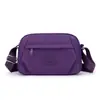 Bolsa transversal feminina multi-camadas, moderna e versátil, novo modelo da primavera 2026, bolsa de tecido de nylon simples e estilosa, bolsa de ombro casual