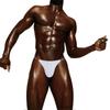[Figura Negra] Calzoncillos Sexy de Tiro Alto para Hombre Modal Cómodo Transparente Cintura Calzoncillos Levanta Glúteos para Hombre