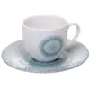 Xícara de Chá Azahara com Pires 190ml Porcelana Azul - Wolff