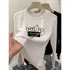 Nova camiseta de outono para mulheres, gola redonda canelada de manga longa, 100% algodão puro, moderna, versátil, rejuvenescedora, preta, modeladora, estilo casual