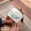 Tarro de Cerámica Retro Estilo Chino para Té, Tarro Sellado Grande de Porcelana Blanca y Celadón para Guardar Té Negro y Té Verde, Directo de la Fábrica Fuente