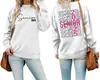 Moletom Feminino de Outono Turma de 2026 Moletom Estampado Novo Solto Gola Redonda Manga Longa Top e Moletom Feminino Fashion