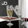Copa de champán de cristal de alta belleza y valor, portavasos de pie alto, copa de vino blanco, vino espumoso, vino tinto para el hogar, copa de jugo