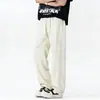 Pantalones de Hielo de Seda para Hombre Verano Nuevo Estilo Transpirables para Correr Pantalones Rectos para Adolescentes Pantalones Casuales para Hombre Fitness Deportivo