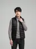 Chaleco Ligero Versátil para Hombre Nuevo de Invierno con Cuello Alto Capa Interior Capa Exterior Chaleco Fino de Gilet Otoño Invierno Chaleco Cálido