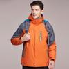 Ropa de asalto para exteriores de invierno para hombres, monos cálidos a prueba de viento con logotipo impreso personalizado de dos piezas tres en uno, una generación de cabello