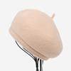 Boina de ala ancha plisada para mujer, gruesa, ajustable, de moda, para otoño e invierno, gorro de lana con forma de calabaza, estilo artístico INS, gorro de lana moderno.