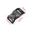 Spot 20 ~ 38mm auto-travamento arco interruptor fivela fivela preta plástico cinta ajuste fivela acessórios de bagagem