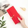 Carteira Longa Feminina Estilo Coreano Pingente de Folha 70% de Desconto Carteira Pequena Fresca Estudante Multifuncional Grande Capacidade Bolsa de Mão