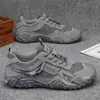 Nuevos Zapatos de Hombre de Otoño Malla Transpirable Suela Suave Ligera Zapatos de Senderismo Versátiles Zapatos Deportivos para Exteriores Zapatos Casuales de Papá de Moda