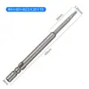 800 Broca para Parafusadeira Elétrica Flor de Ameixa Broca para Parafusadeira Elétrica Broca Phillips 4mm Cabeça de Parafusadeira Elétrica Cabeça de Parafusadeira 60mm