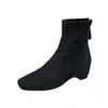 Botas Altas Plisadas Meilade Color Lavado Retro de Nicho Moda Femenina Otoño Nuevas Botas Cortas Estilo Occidental Botas Botas Cortas