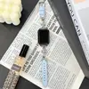 Pulseira de RelógioAdequada para pulseira de relógio Xiaomi 10pro, pulseira de relógio feminina brilhante com padrão de estrela, diamante em forma de cruz 9/8pro