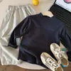 Camada Base Infantil Muno Outono e Inverno Aconchegante e Quente Gola Alta Meio Manga Estilo Coreano Versátil Top de Lã Roupas Infantis