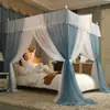 Nova Mosquiteiro de Chão de Gaze Dupla Camada com Renda, Série Elegante, Estilo Princesa Fada, Estilo Coreano Ins Mosquiteiro, Tela Anti-Mosquito