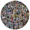 50 Pegatinas de Graffiti de Dibujos Animados y Anime para Cuaderno, Patineta, Taza de Agua, Maleta, Pegatinas de Decoración con Graffiti, Venta al por Mayor