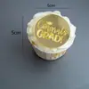 Nueva temporada de graduación de estilo ins transfronterizo decoración de pastelitos redonda de marca decoración de pastel de graduación enchufe