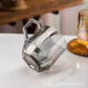Caneca de Chá Flor de Vidro Hexagonal Criativa, Copo de Água Doméstico, Copo de Leite, Copo de Suco, Copo de Bebida, Caneca, Atacado do Fabricante