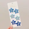 Pinzas para el cabello infantiles de moda con forma de estrella, versátiles y no dañan el cabello, juego de pasadores para arreglar mechones sueltos y flequillo, accesorios para el cabello para niñas