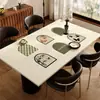 Mantel de Mesa con Pintura al Óleo Retro, Impermeable, a Prueba de Aceite, Anti-quemaduras, Protector de Mesa, Nuevo Estilo 2025, Lujo Accesible, Mantel de Gama Alta