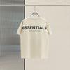 Camiseta Juvenil de Hombre Manga Corta Niebla Líneas Múltiples Ess Reflectante Los Ángeles Holgada Algodón Puro Casual Tendencia Primavera y Verano