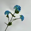 Hortênsia de Madeira Flor Artificial com Folhas Decoração de Casamento Sala de Estar em Casa Ornamentos de Hotel Adereços de Fotografia Hortênsia Artificial